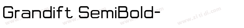 Grandift SemiBold字体转换